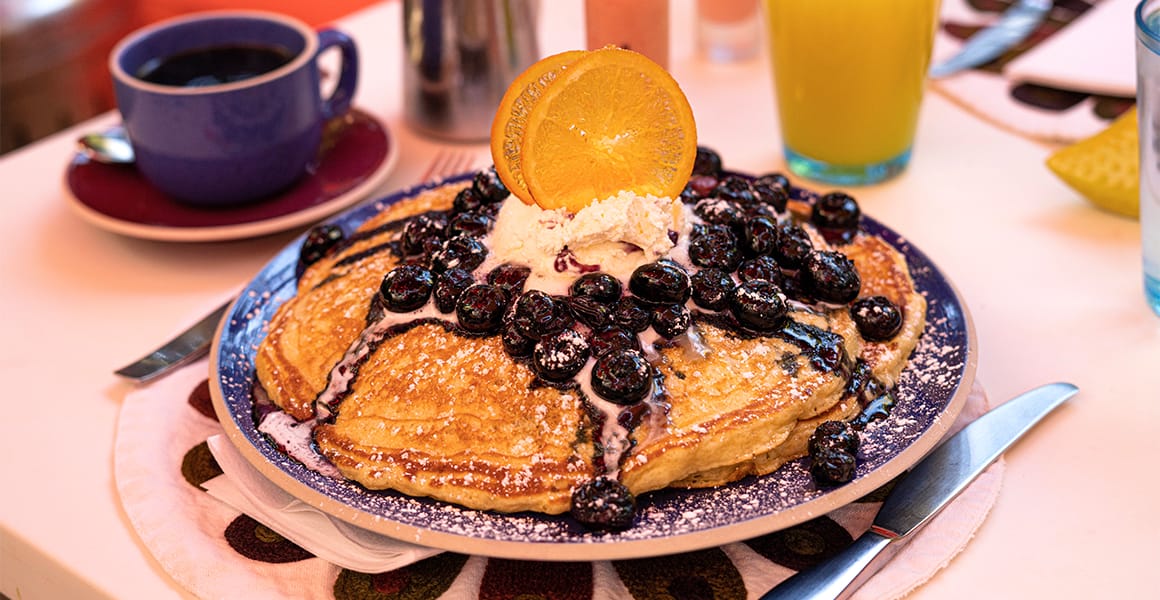 Blueberry pancakes