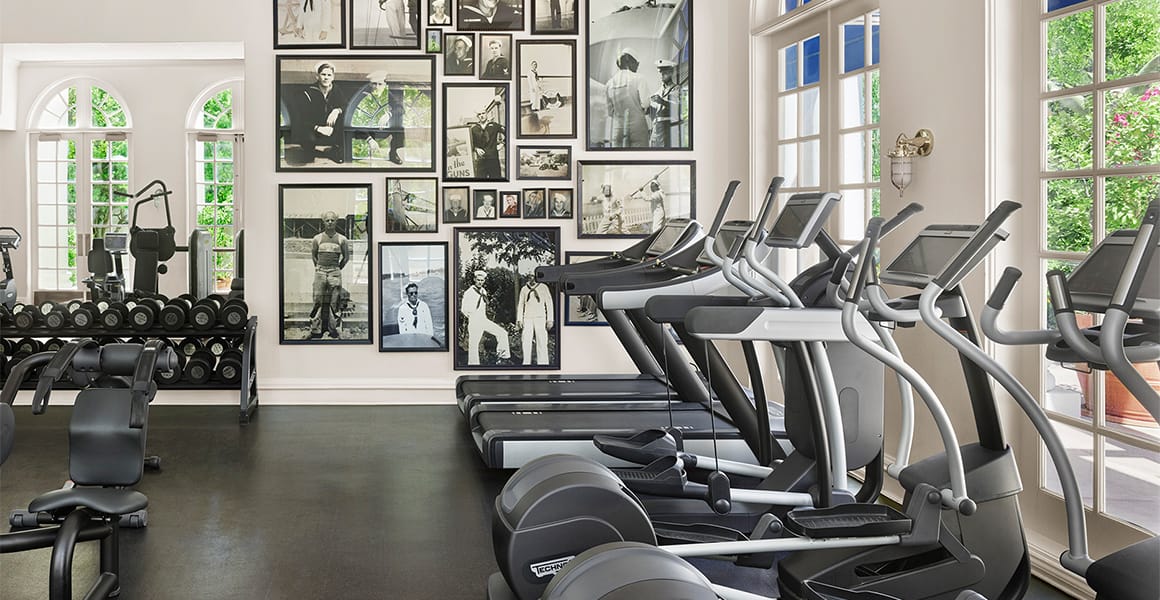 Palm Spring Yacht Club boiler room gym