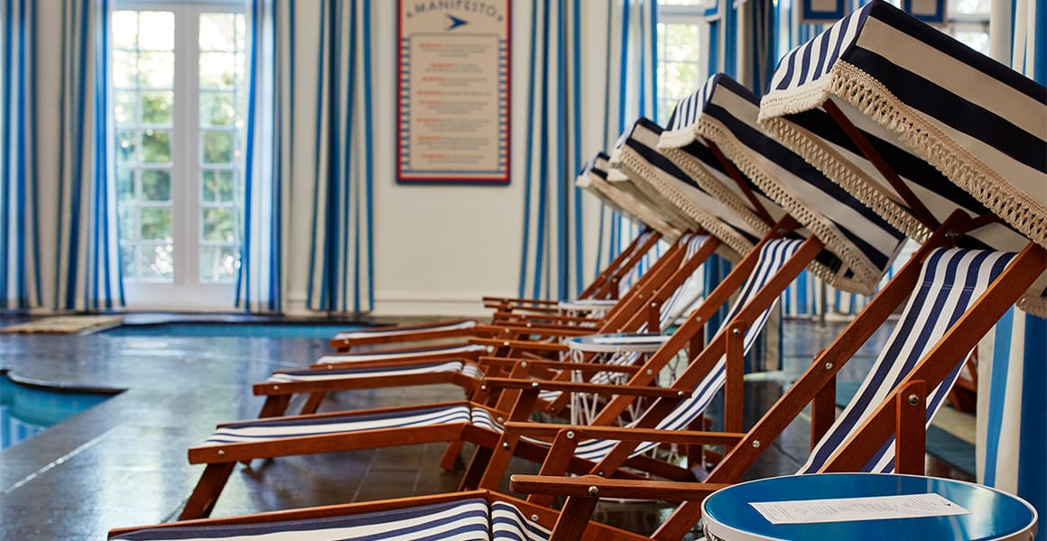 Palm Spring Yacht Club pool chairs